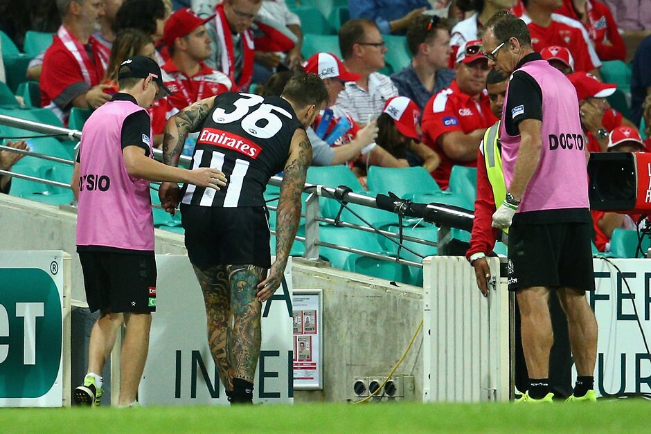 AFL 2016 Rd 01 - Sydney v Collingwood Dane Swan will need a 'miracle' to return to AFL action this year, according to a podiatrist Craig Plumridge - ${keywords}